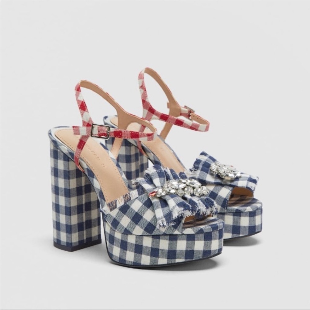Zara Platform sandals! Darling!! 7.5/EUR 38